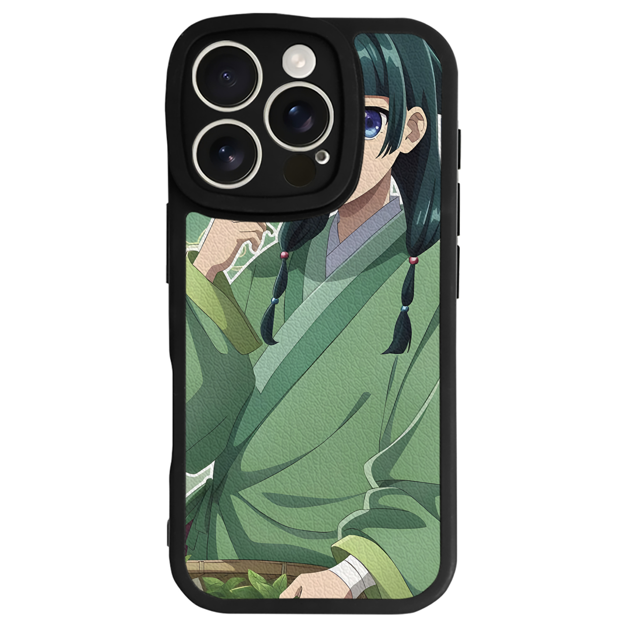 （画像用） 薬屋のひとりごと The Apothecary Diaries 【iPhone 16シリーズ対応】シリコンスマホケース（レザー調） 材質：シリコン